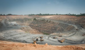 The open pit mining operations of the Asanko gold mine, Ghana, West Africa. Source: Asanko Gold Inc.
