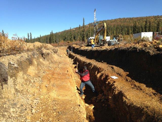 Exploration activities at Kaminak Gold's Coffee Gold Project in the Yukon Territory.  Source: Kaminak Gold Corp.