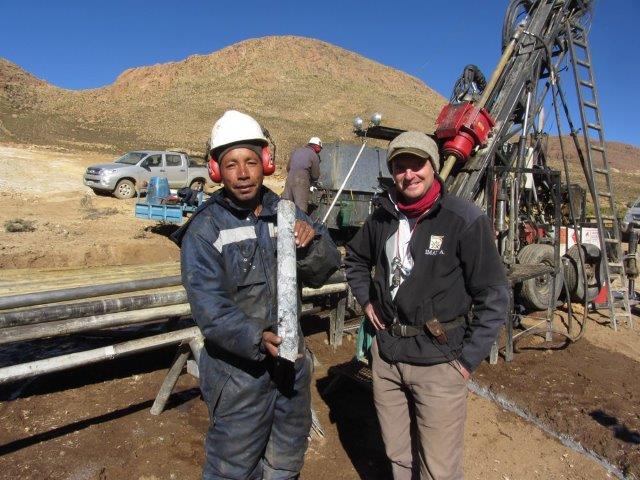 Diamond drilling at the Golden Arrow Chinchillas silver-lead-zinc advanced exploration project in Jujuy Province, Argentina. Photo courtesy Golden Arrow Resources Corp.