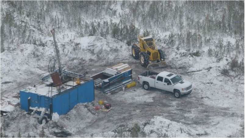 Diamond drilling at the Rook I property in the Athabasca Basin of northern Saskatchewan. Source: NexGen Energy Ltd.