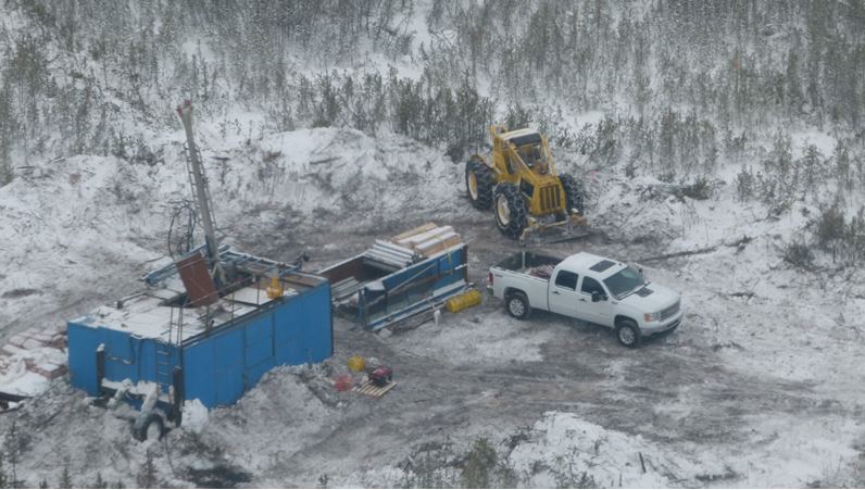 Winter diamond drilling at the Rook I property, Athabasca Basin, northern Saskatchewan. Source: NexGen Energy Ltd