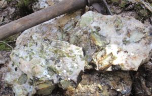Lithium mineralization at the Wisa Lake Project, northwest Ontario. Source: Alset Energy Corp.