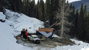 Diamond drilling on Cow Mountain at the Barkerville Gold Mines Cariboo Gold Project in east-central British Columbia. Photo courtesy Barkerville Gold Mines Ltd.