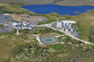 Eastmain Mine Camp Aerial View