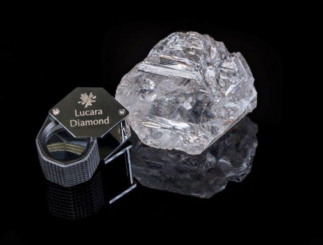 Lucara Diamond recently recovered this 1,111-carat diamond, the second largest in history, at its Karowe Mine in Botswana. Photo courtesy Lucara Diamnond Corp.