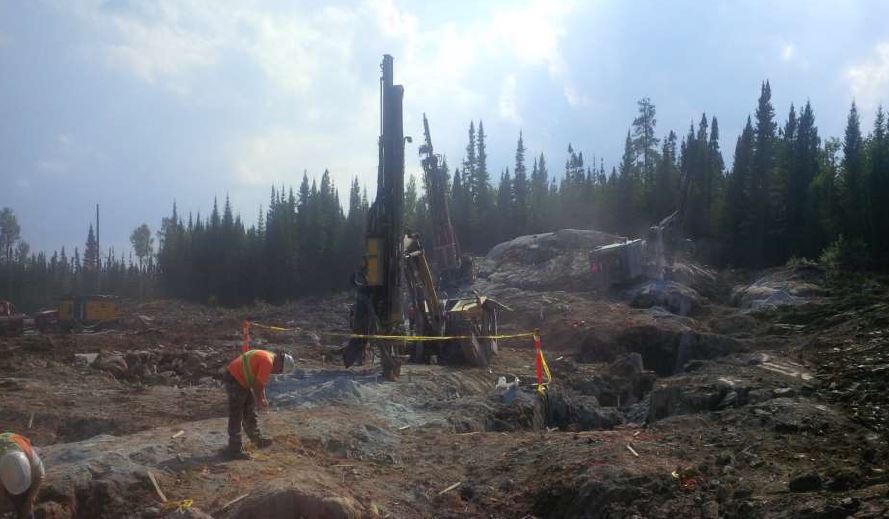 Portal blasting at Integra Gold’s Triangle Zone at the Lamaque South gold project in Val d'Or, Quebec. Source: Integra Gold Corp.