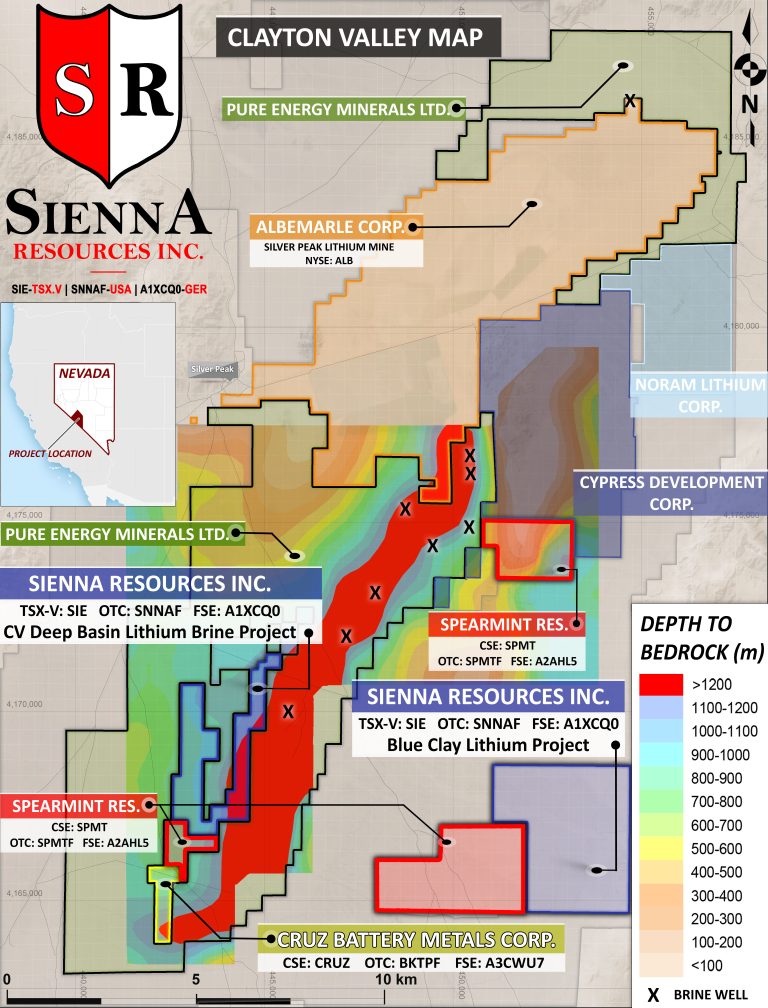 Sienna Makes a New Lithium Discovery on its 100% Owned Blue Clay Lithium Project in the Clayton Valley of Nevada thumbnail